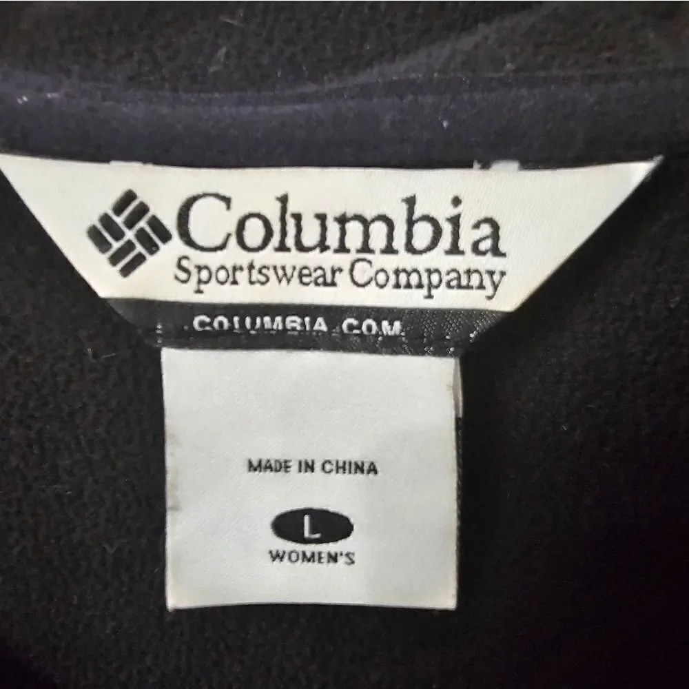 Columbia gray and black jacket. Sz large,  excellent condition
